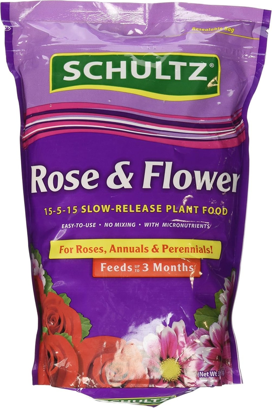 Plant Food Rose Flower Slow Release Fertilizer 15 5 15 3.5 lbs