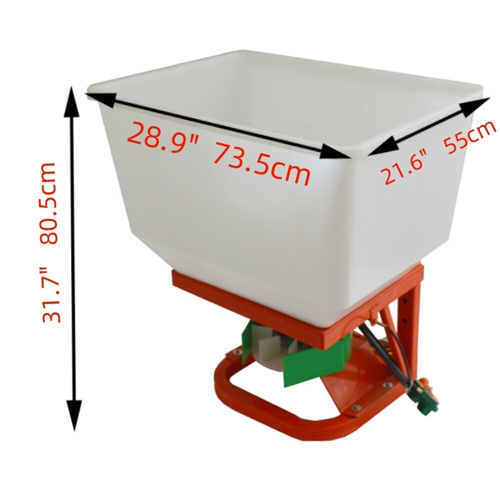 120kg Electric Fertilizer Spreader 12V ATV Front Pellet Broadcast Spreader