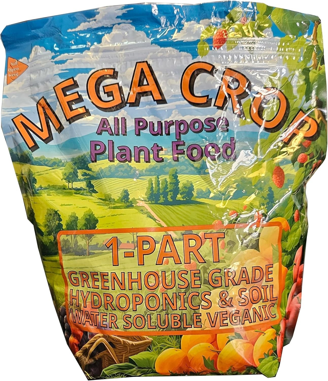 Mega Crop 1-Part Complete Base Nutrient – Hydroponic and Soil Fertilizer for …