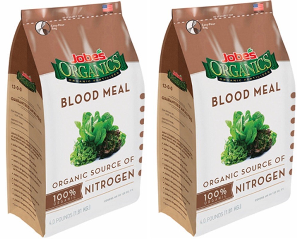 Jobe’s 09327 3 lb Organic Blood Meal 12-0-0 Fertilizer Plant Food – Pack of 2