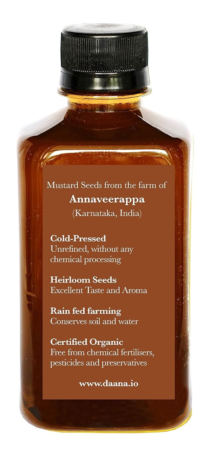 USDA Organic Extra Virgin Mustard Oil | Cold Pressed 12 oz – Wellness Essential