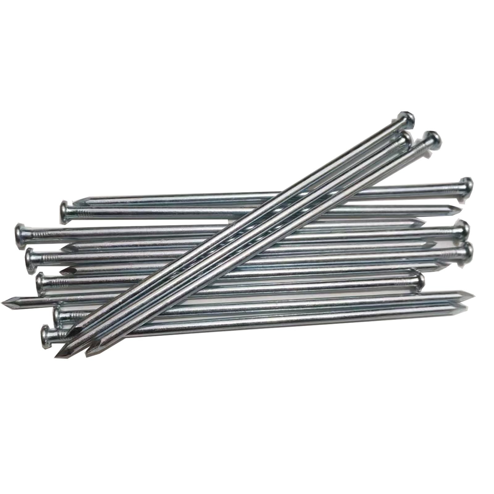Metal Stakes, 10 Inch 50Pcs Silver Galvanized Landscape Spikes,Garden Nails |…