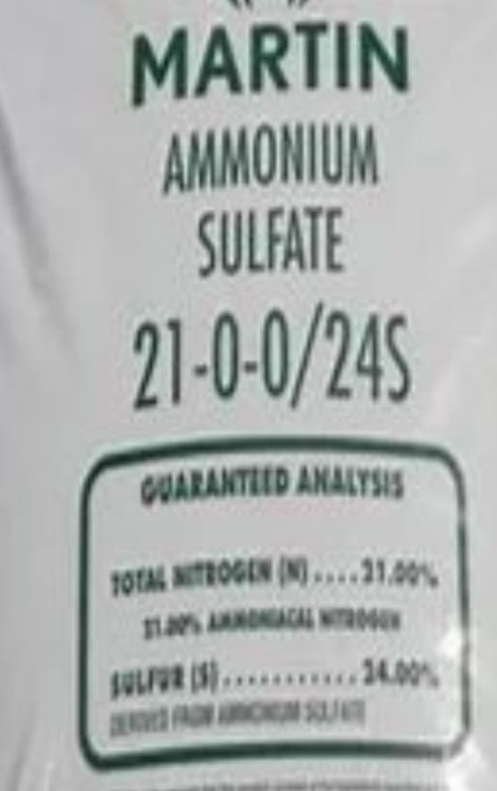 5 Lbs AMMONIUM SULFATE High NITRO/Hydro 21-0-0 Professional Fertilizer MARTIN